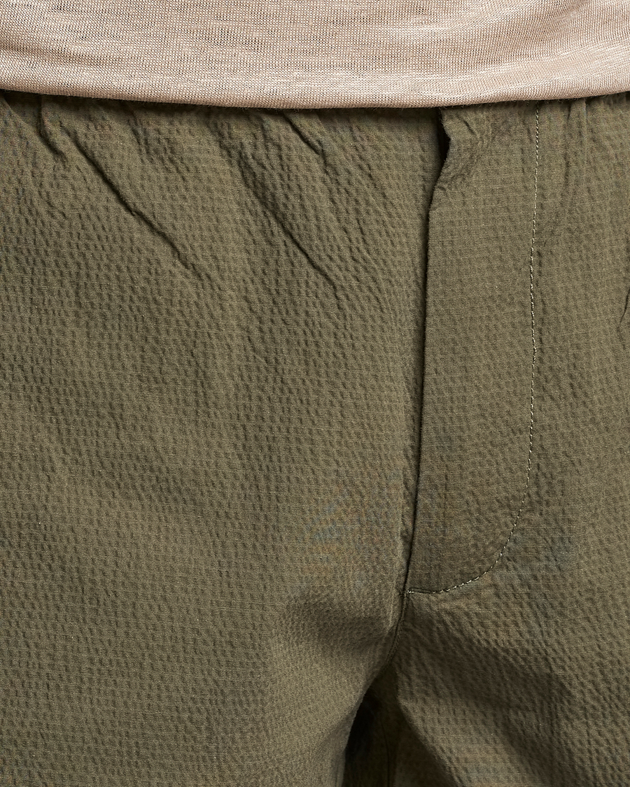 Herre | Shorts | GANT | Seersucker Drawstring Shorts Racing Green