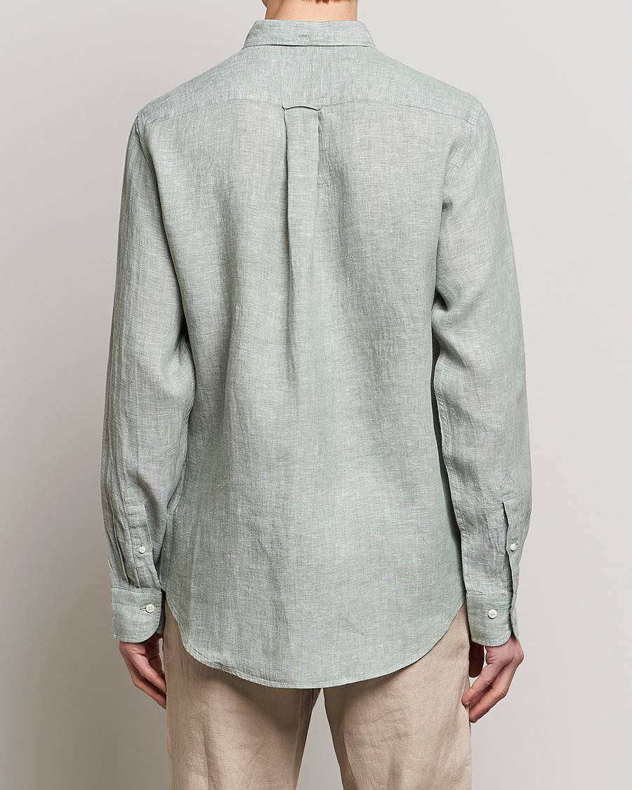 Herre | Skjorter | GANT | Regular Fit Linen Shirt Calamata Green