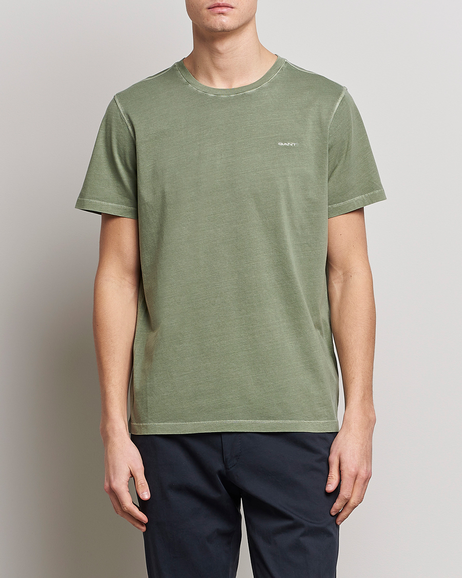 Herre | Loyalitetstilbud | GANT | Sunbleached T-Shirt Kalamata Green