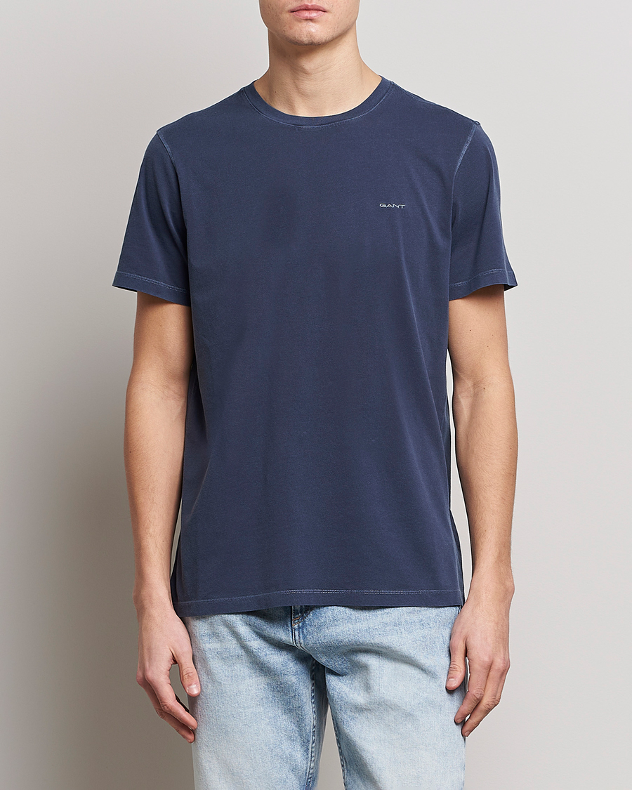 Herre | Preppy Authentic | GANT | Sunbleached T-Shirt Evening Blue