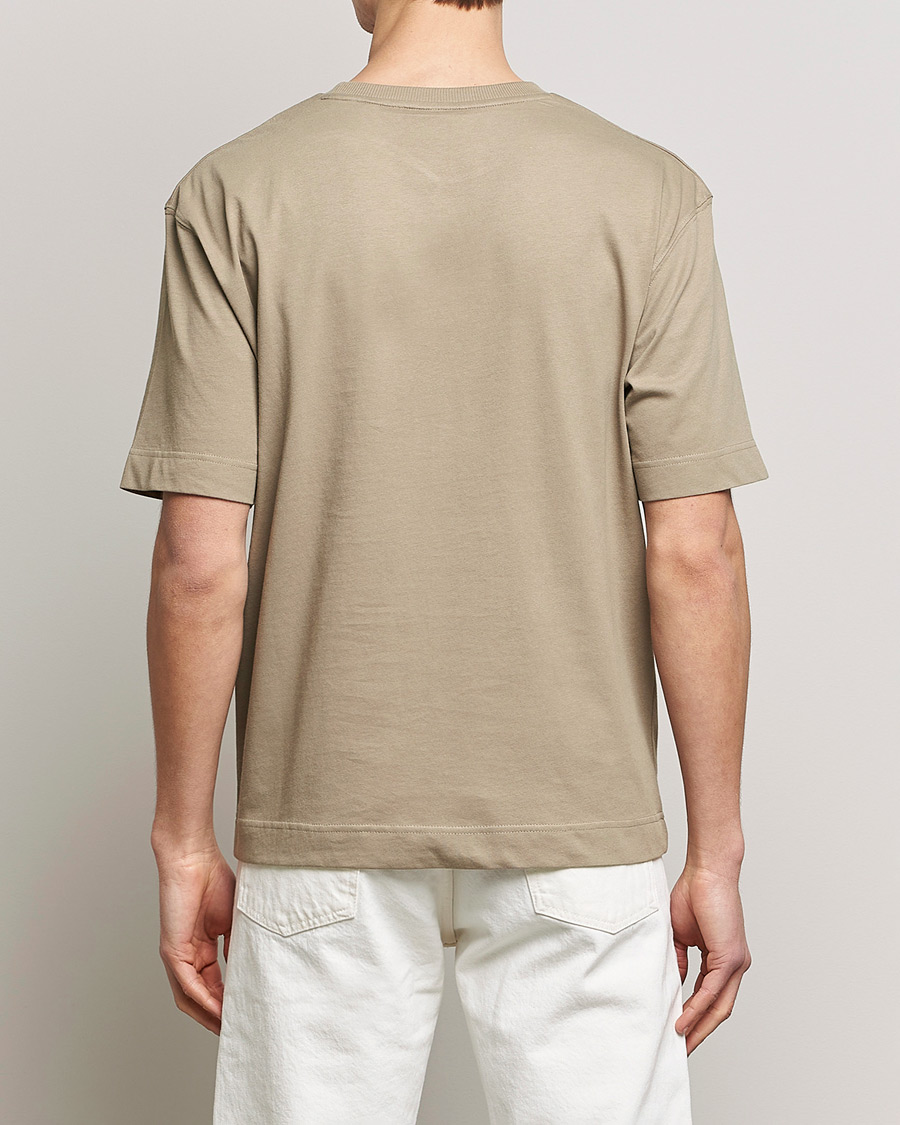 Herre | T-Shirts | GANT | Icon Crew Neck T-Shirt Taupe Beige