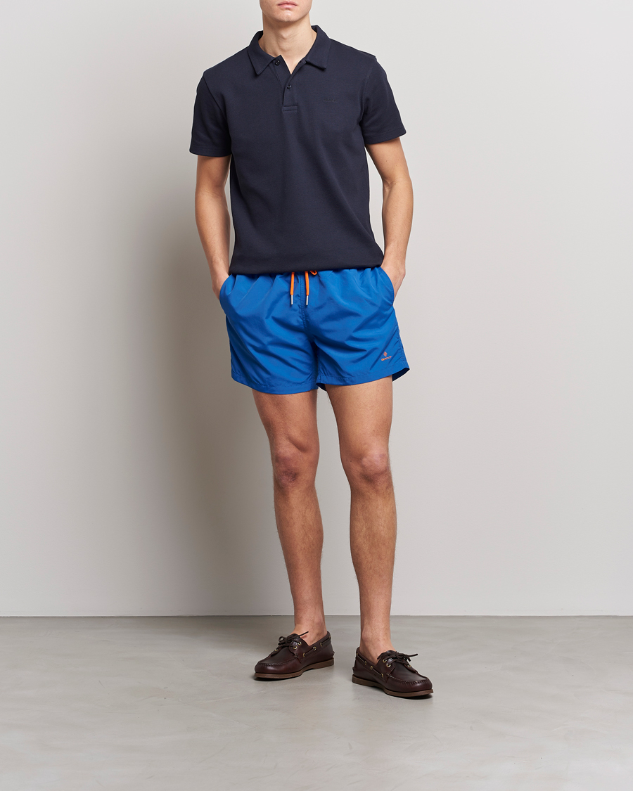 Herre | Badebukser | Gant | Basic Swimshorts Nautical Blue