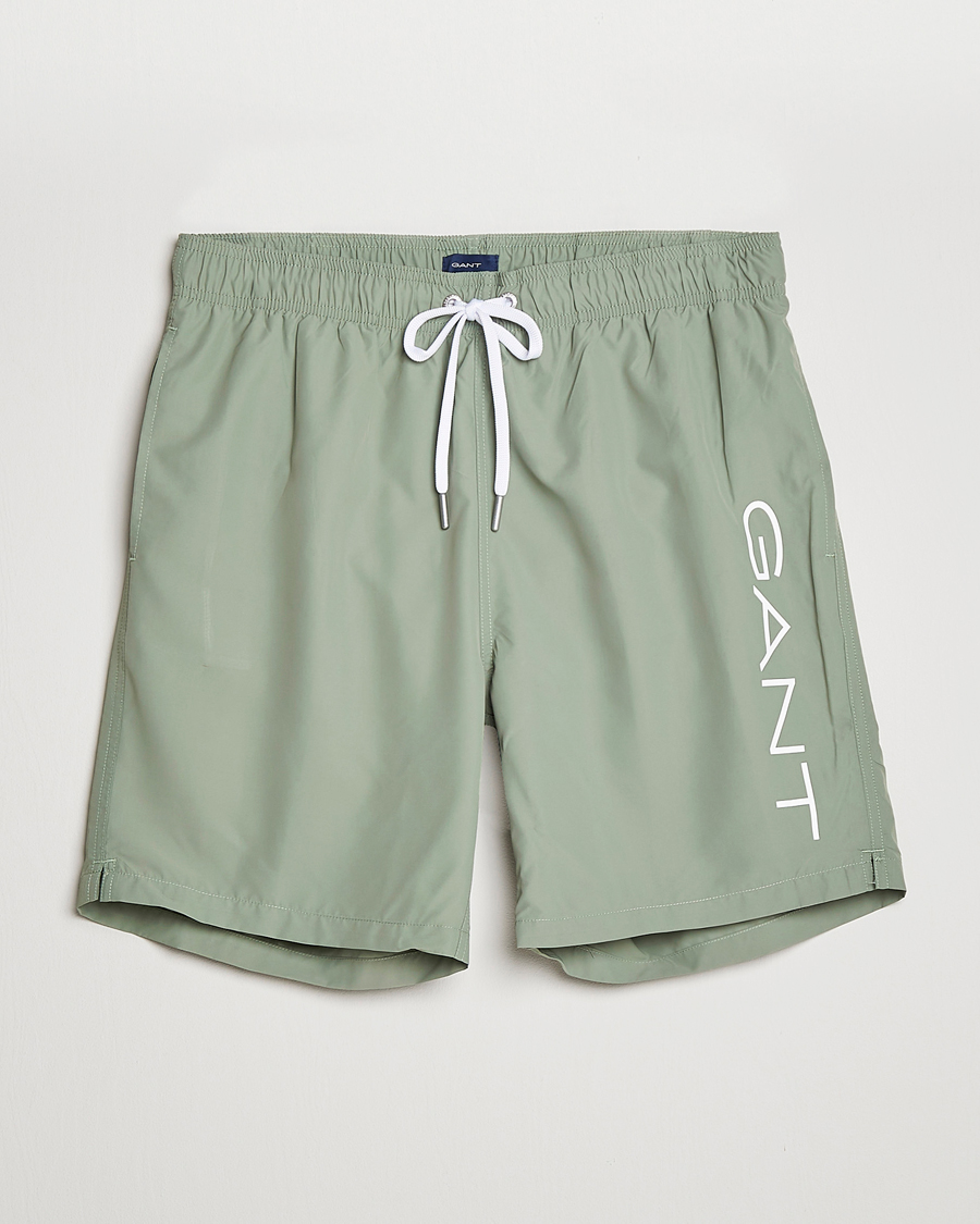 Herre | Badebukser | GANT | Lightweight Logo Swimshorts Calamata Green