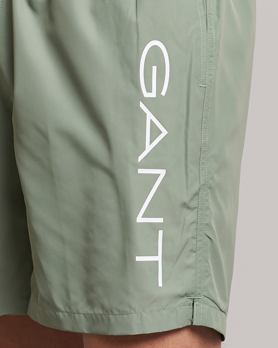 Herre | Badebukser | GANT | Lightweight Logo Swimshorts Calamata Green