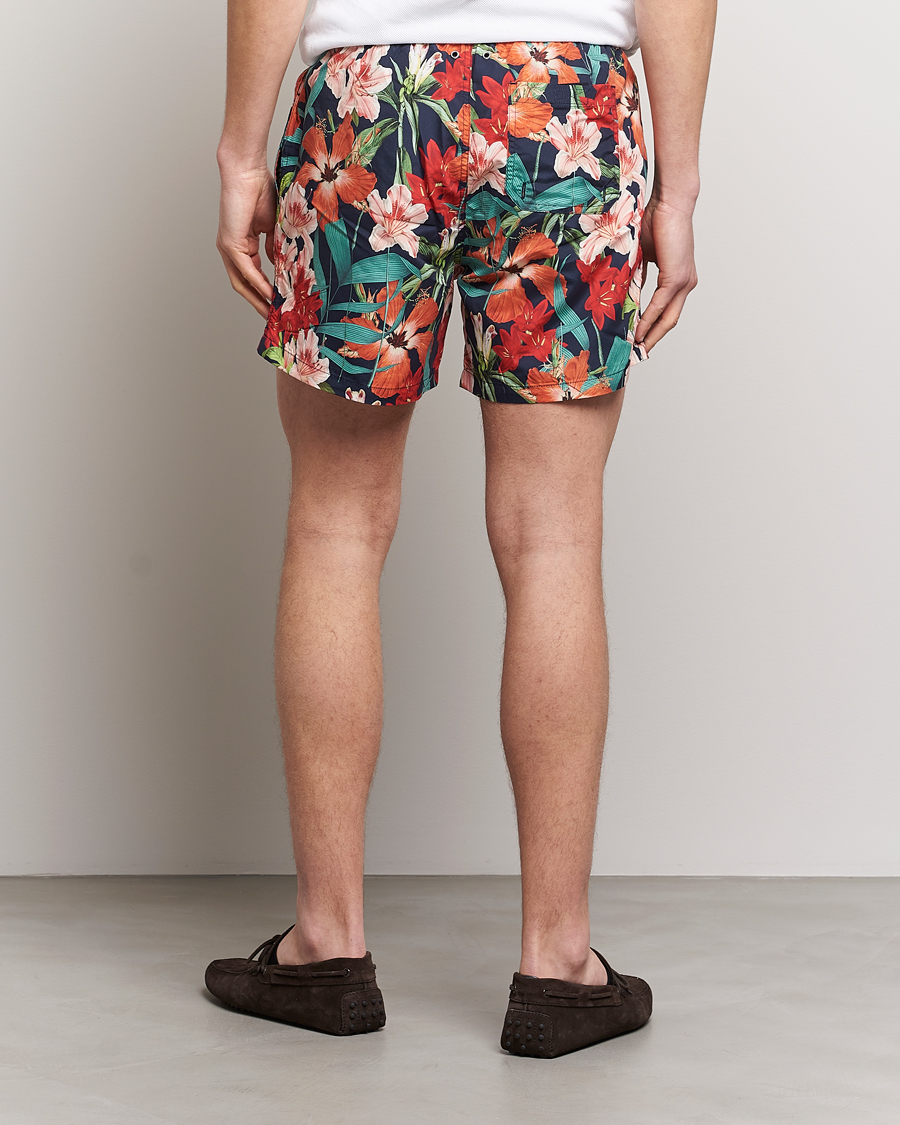 Herre | Badebukser | GANT | Printed Flower Swimshorts Marine Multi