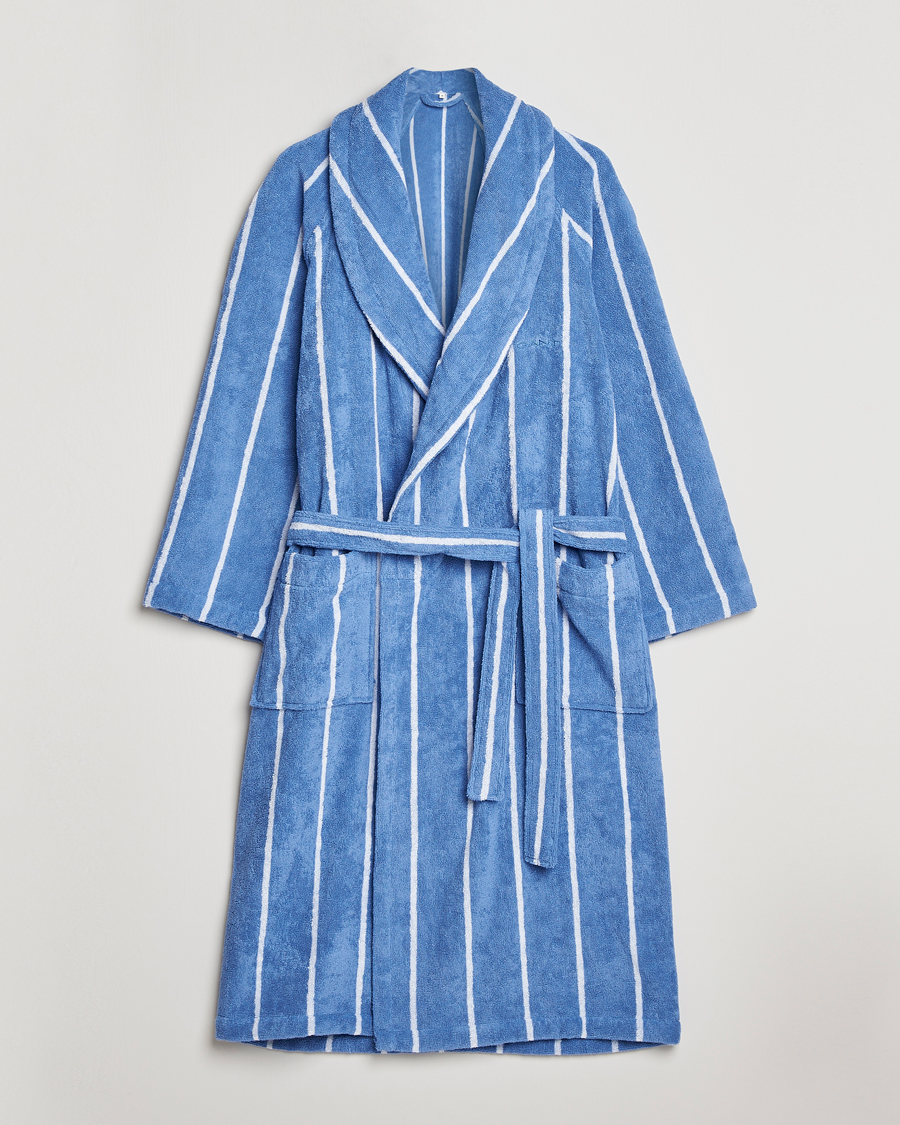 Herre | Pyjamas & Morgenkåber | GANT | Striped Robe Blue Bell