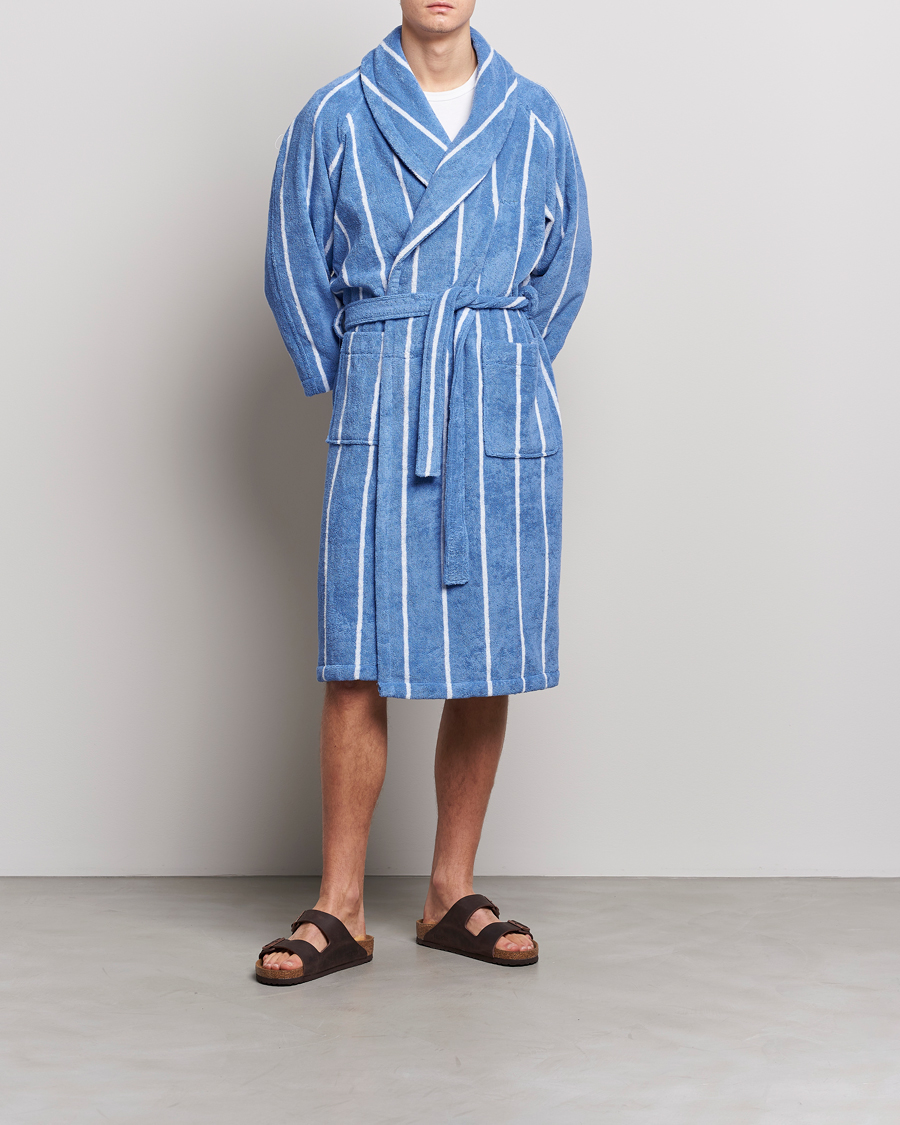 Herre | Pyjamas & Morgenkåber | GANT | Striped Robe Blue Bell