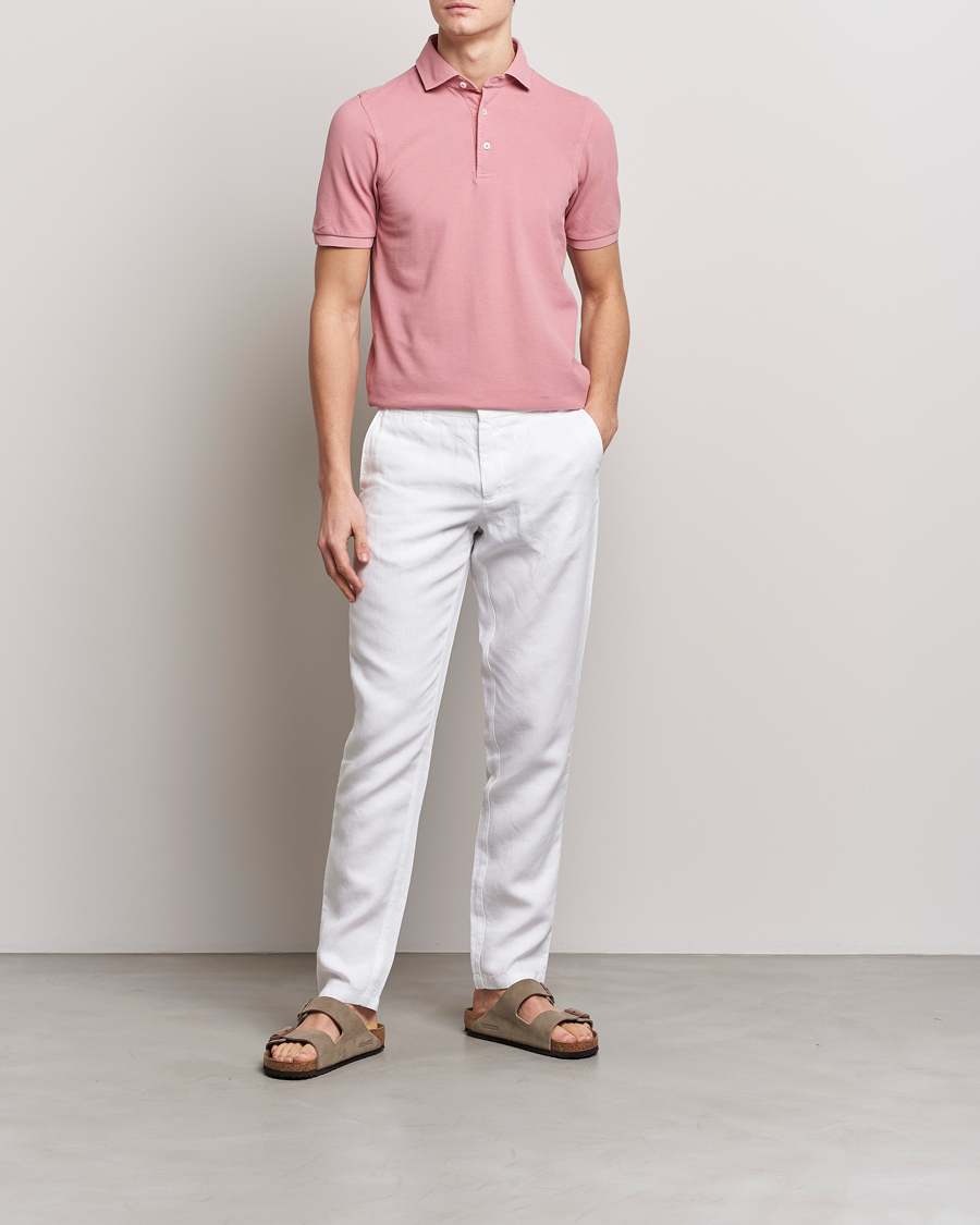 Herre | Polotrøjer | Gran Sasso | Washed Polo Pink