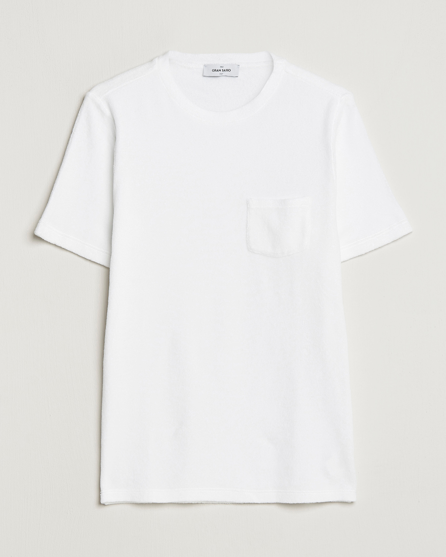 Herre | T-Shirts | Gran Sasso | Cotton Terry Tee White