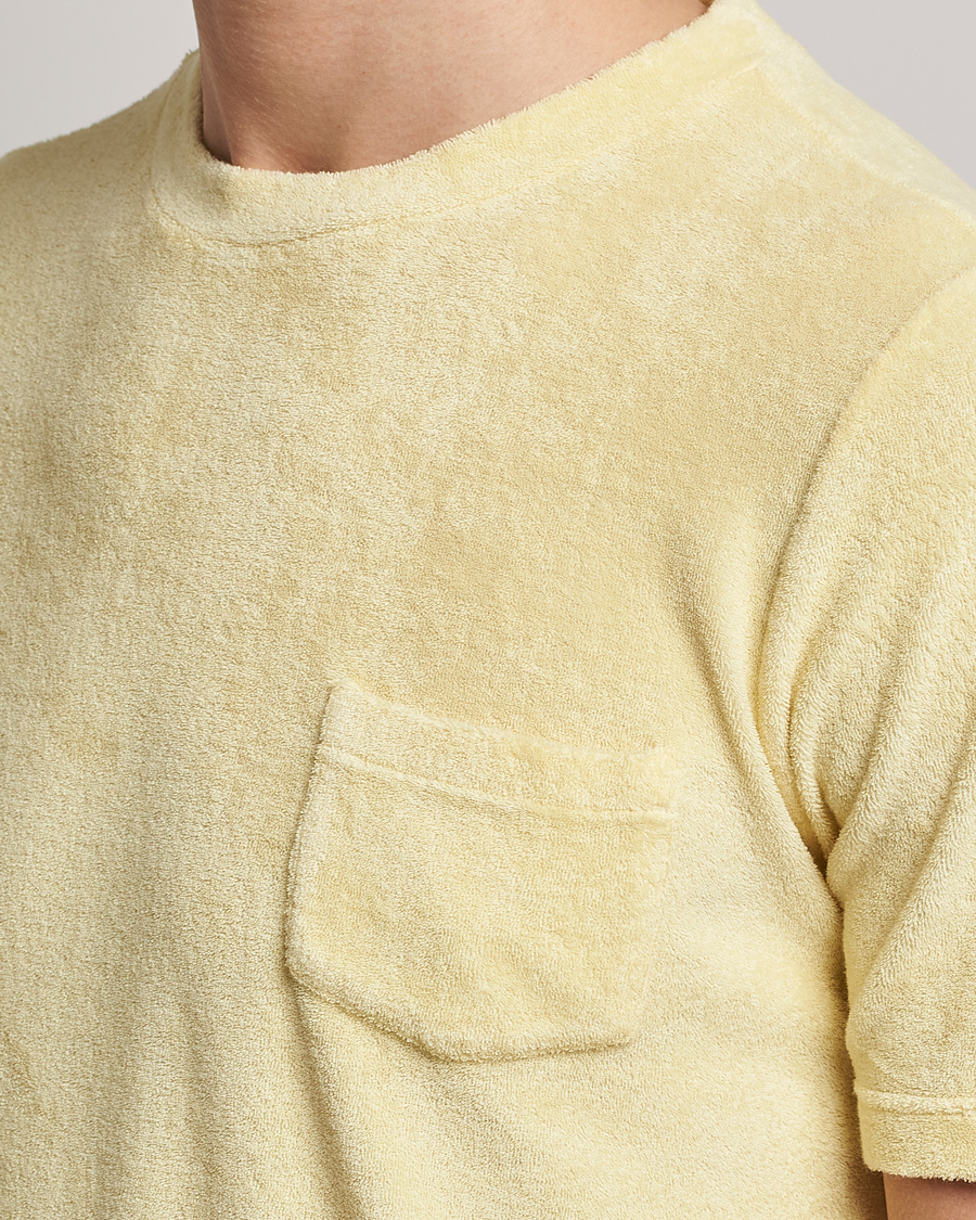 Herre | T-Shirts | Gran Sasso | Cotton Terry Tee Yellow