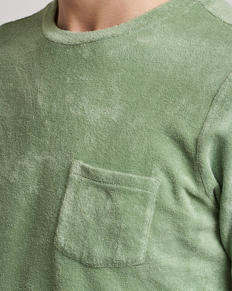 Herre | T-Shirts | Gran Sasso | Cotton Terry Tee Green