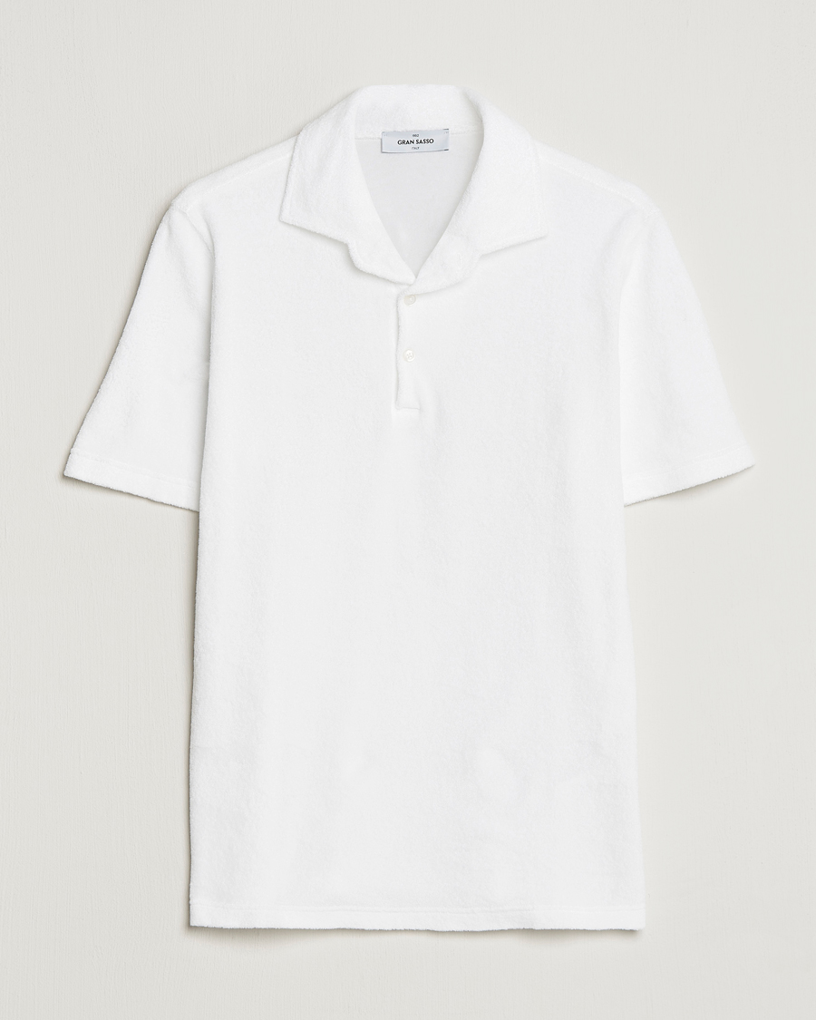 Herre | Polotrøjer | Gran Sasso | Cotton Terry Polo White