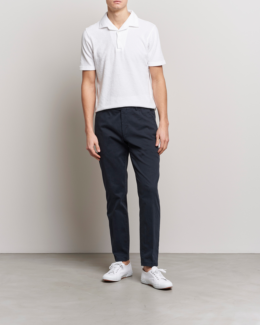Herre | Polotrøjer | Gran Sasso | Cotton Terry Polo White