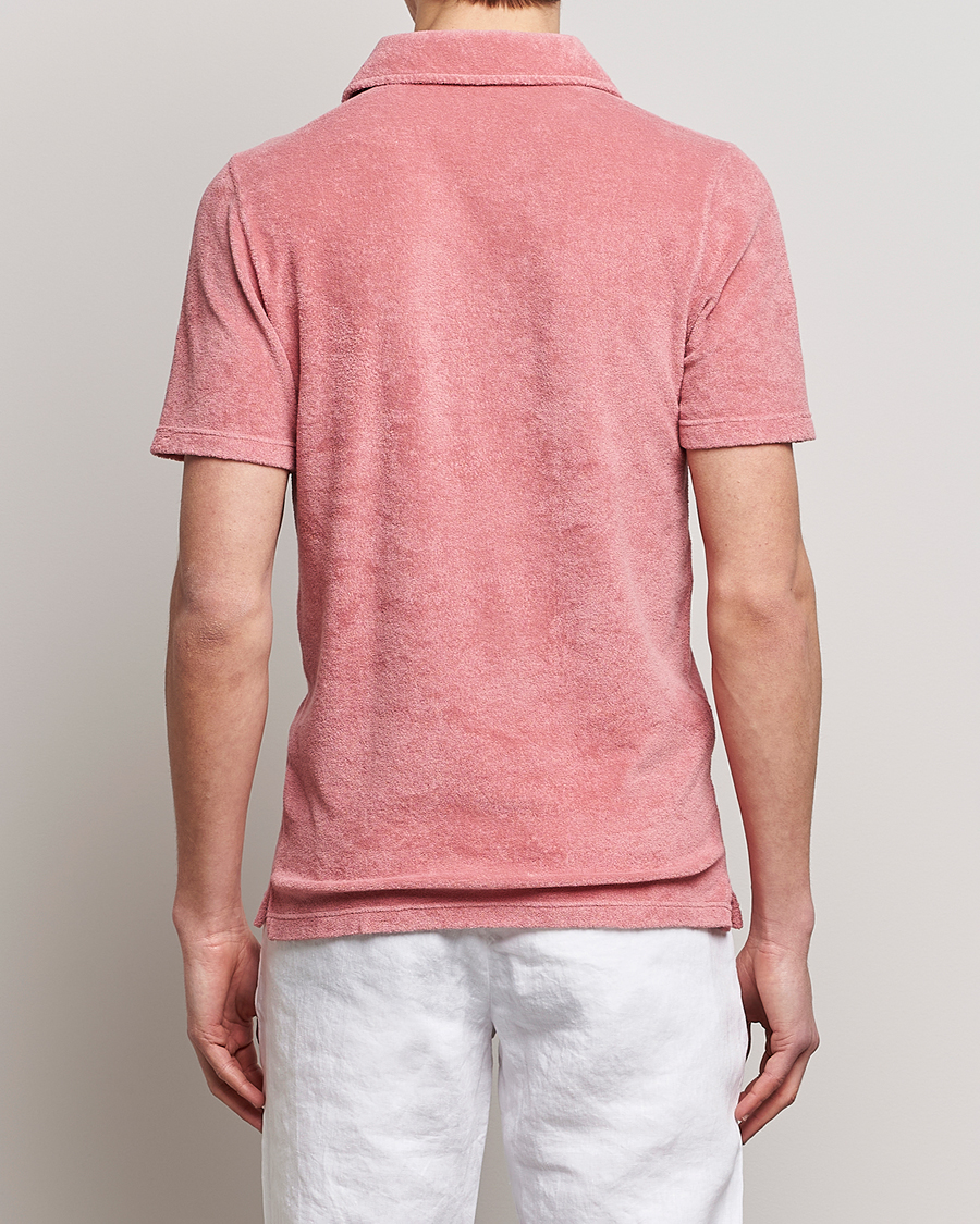 Herre | Polotrøjer | Gran Sasso | Cotton Terry Polo Washed Pink