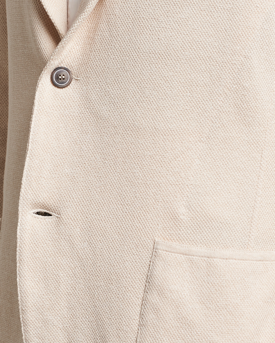 Herre | Blazere & jakker | Gran Sasso | Structured Cotton/Linen Blazer Cream