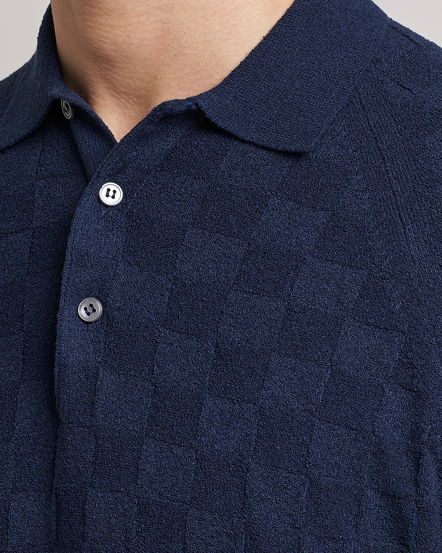 Herre | Polotrøjer | Gran Sasso | Structured Terry Polo Navy