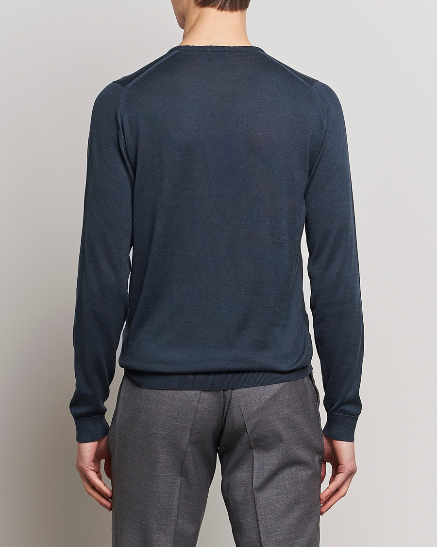Herre | Trøjer | John Smedley | Hatfield Sea Island Crew Neck Granite