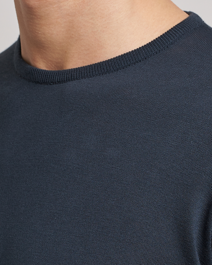 Herre | Trøjer | John Smedley | Hatfield Sea Island Crew Neck Granite