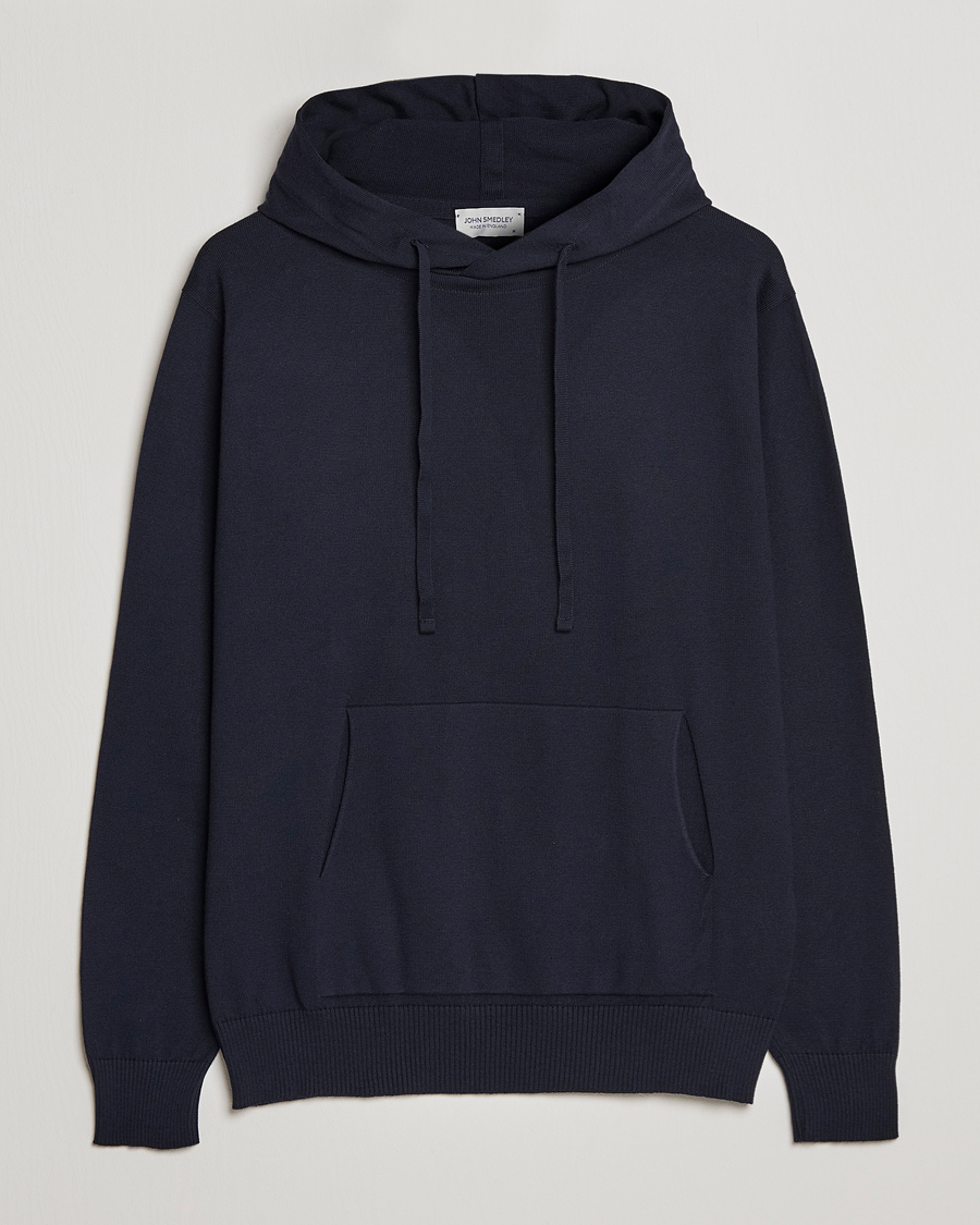 Herre | Trøjer | John Smedley | Sundown Sea Island Hoodie Navy