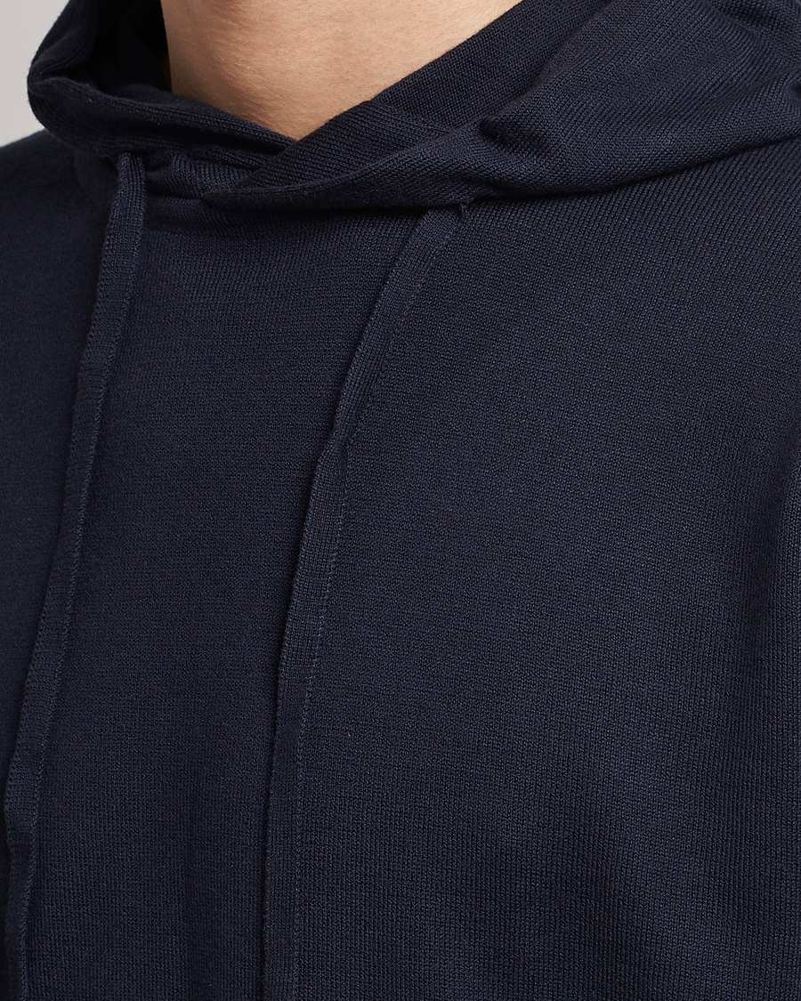 Herre | Trøjer | John Smedley | Sundown Sea Island Hoodie Navy