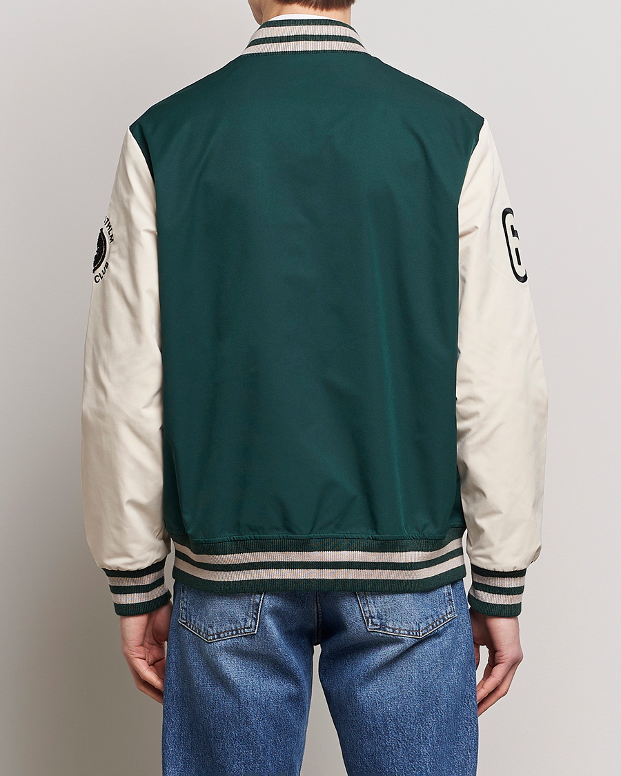 Herre | Jakker | Morris | Ramsey Nylon Baseball Jacket Green/White