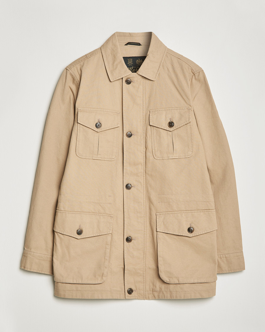 Herre | Jakker | Morris | Amira Cotton Sand Field Jacket Beige