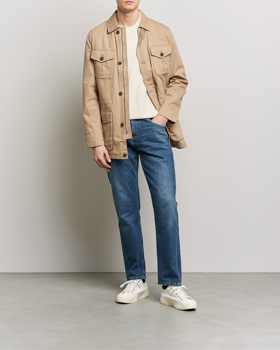 Herre | Jakker | Morris | Amira Cotton Sand Field Jacket Beige