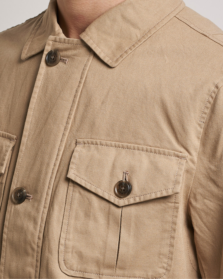 Herre | Jakker | Morris | Amira Cotton Sand Field Jacket Beige
