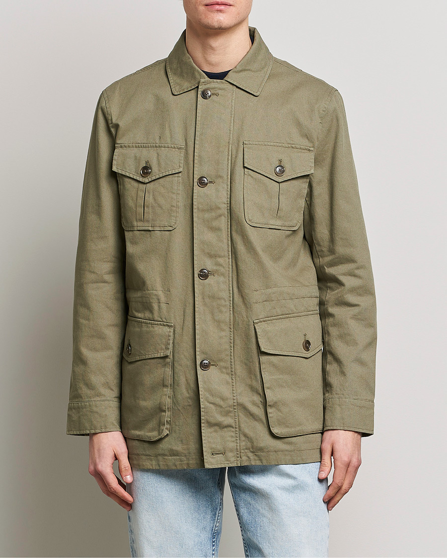 Herre | Field jackets | Morris | Amira Cotton Sand Field Jacket Olive
