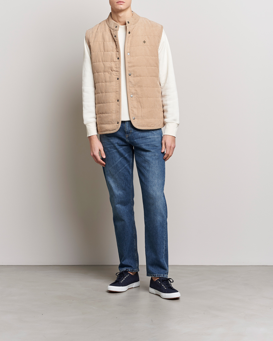 Herre | Veste | Morris | Woburn Baby Cord Vest Beige