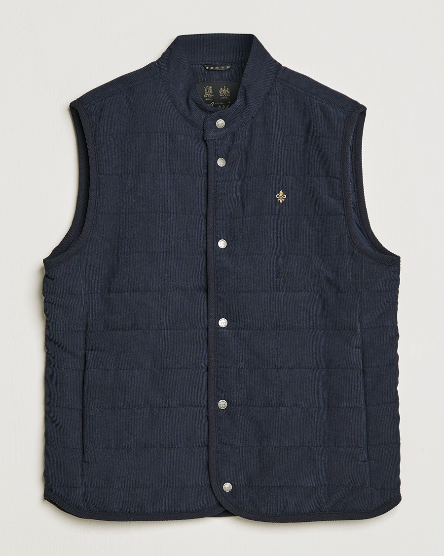 Herre | Veste | Morris | Woburn Baby Cord Vest Blue
