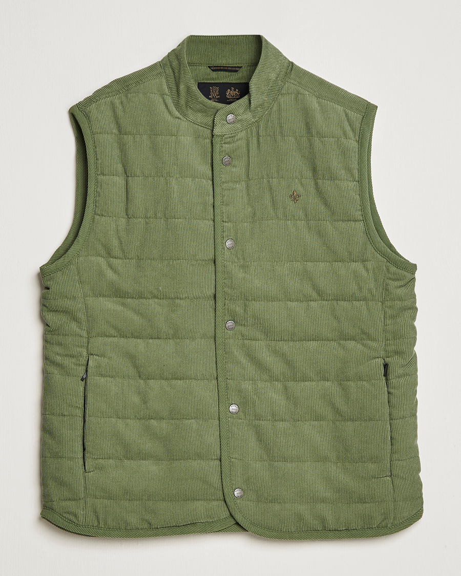 Herre | Veste | Morris | Woburn Baby Cord Vest Sage Green