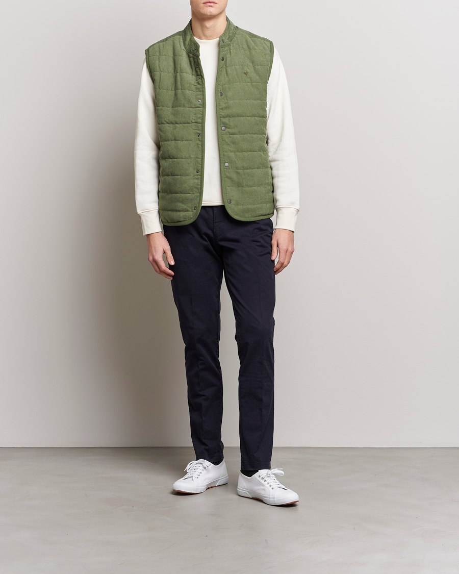 Herre | Veste | Morris | Woburn Baby Cord Vest Sage Green