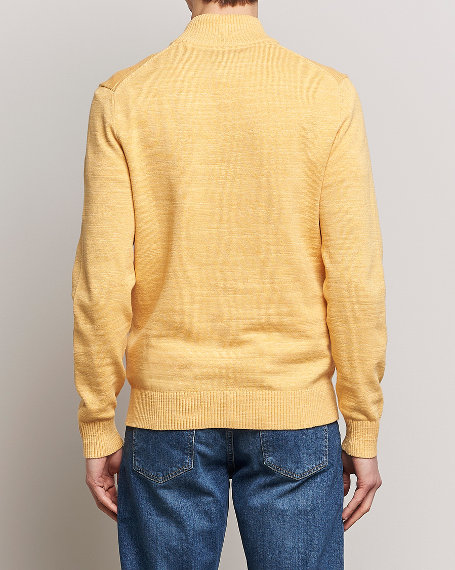 Herre | Trøjer | Morris | Randall Cotton Half Zip Yellow