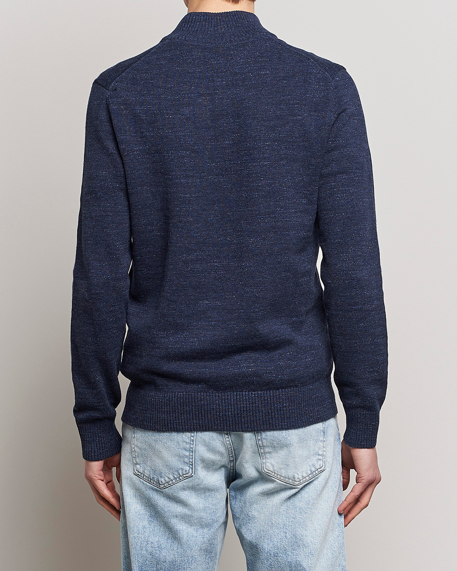 Herre | Trøjer | Morris | Randall Cotton Half Zip Navy