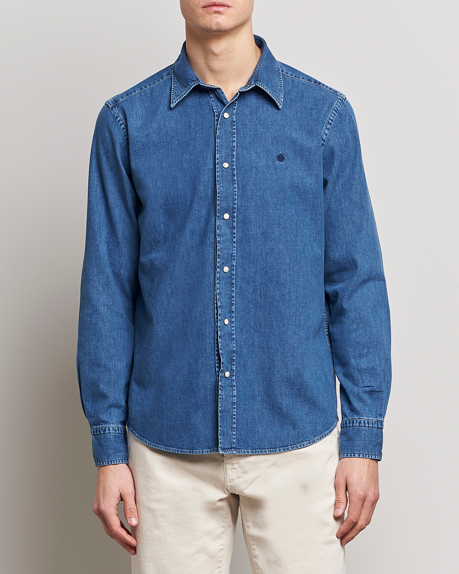 Herre | Skjorter | Morris | William Denim Shirt Medium Blue