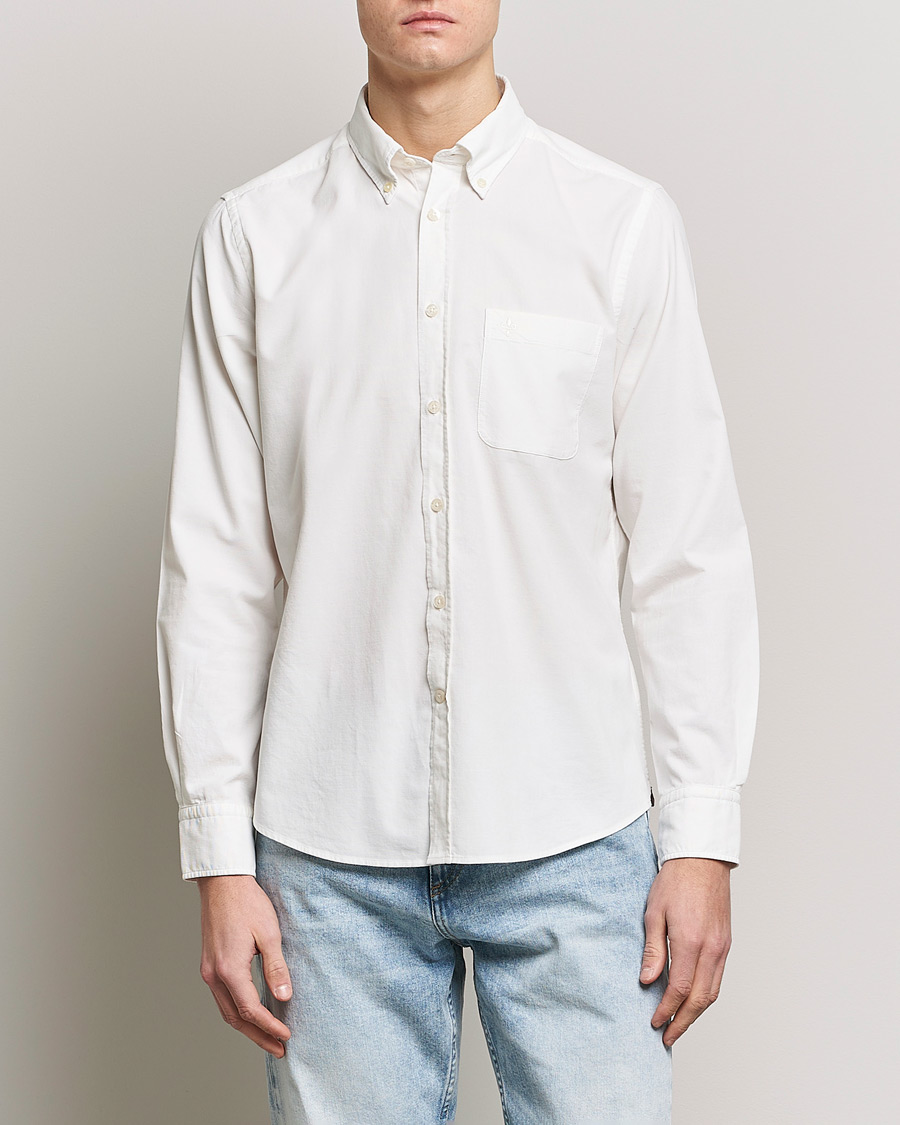 Herre | Fløjlsskjorter | Morris | Summer Corduroy Shirt Off White