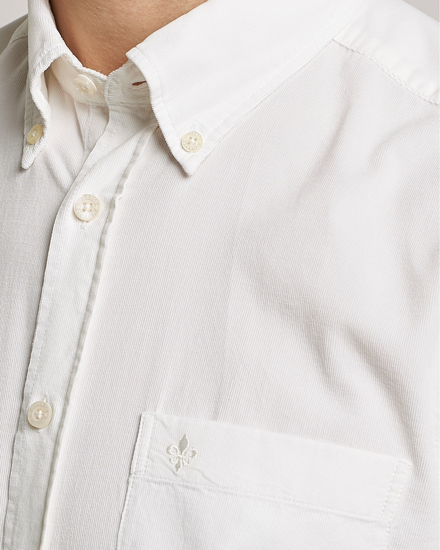 Herre | Skjorter | Morris | Summer Corduroy Shirt Off White