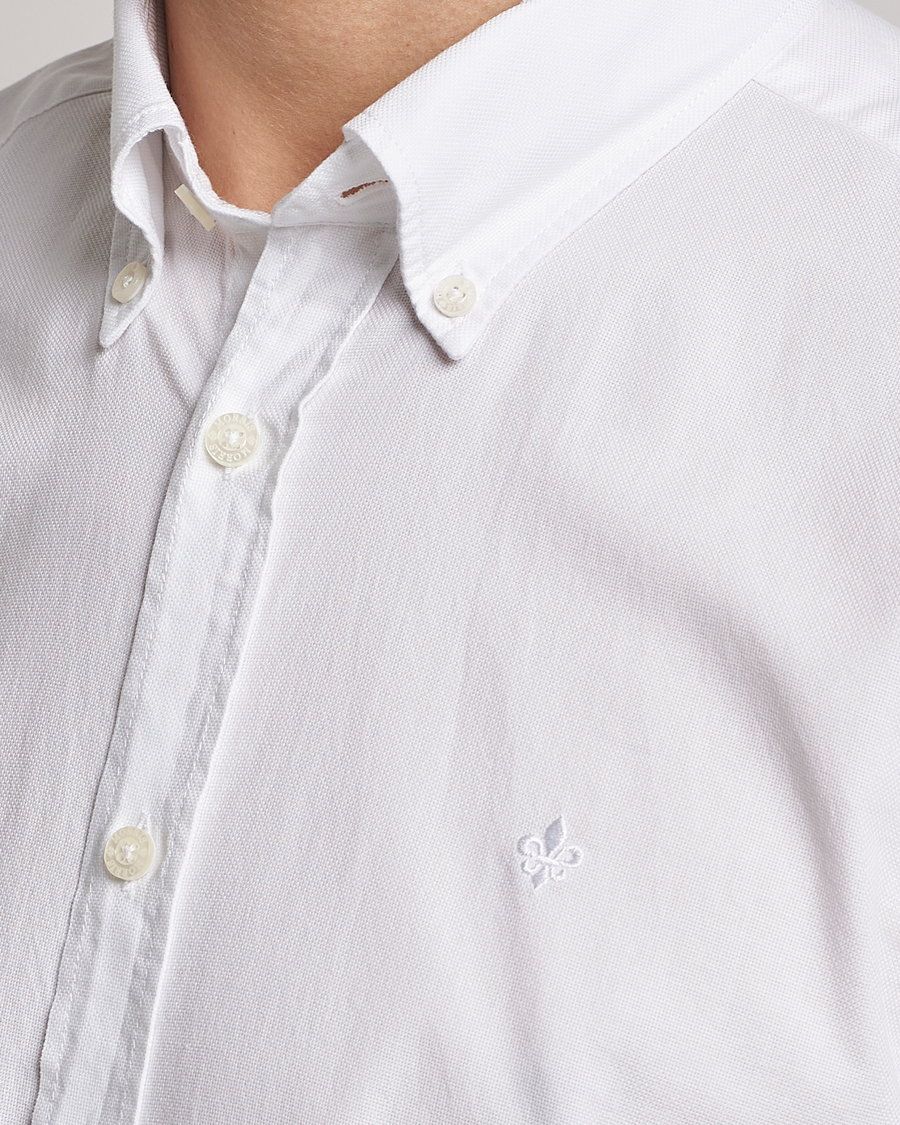 Herre | Skjorter | Morris | Structured Washed Button Down Shirt White