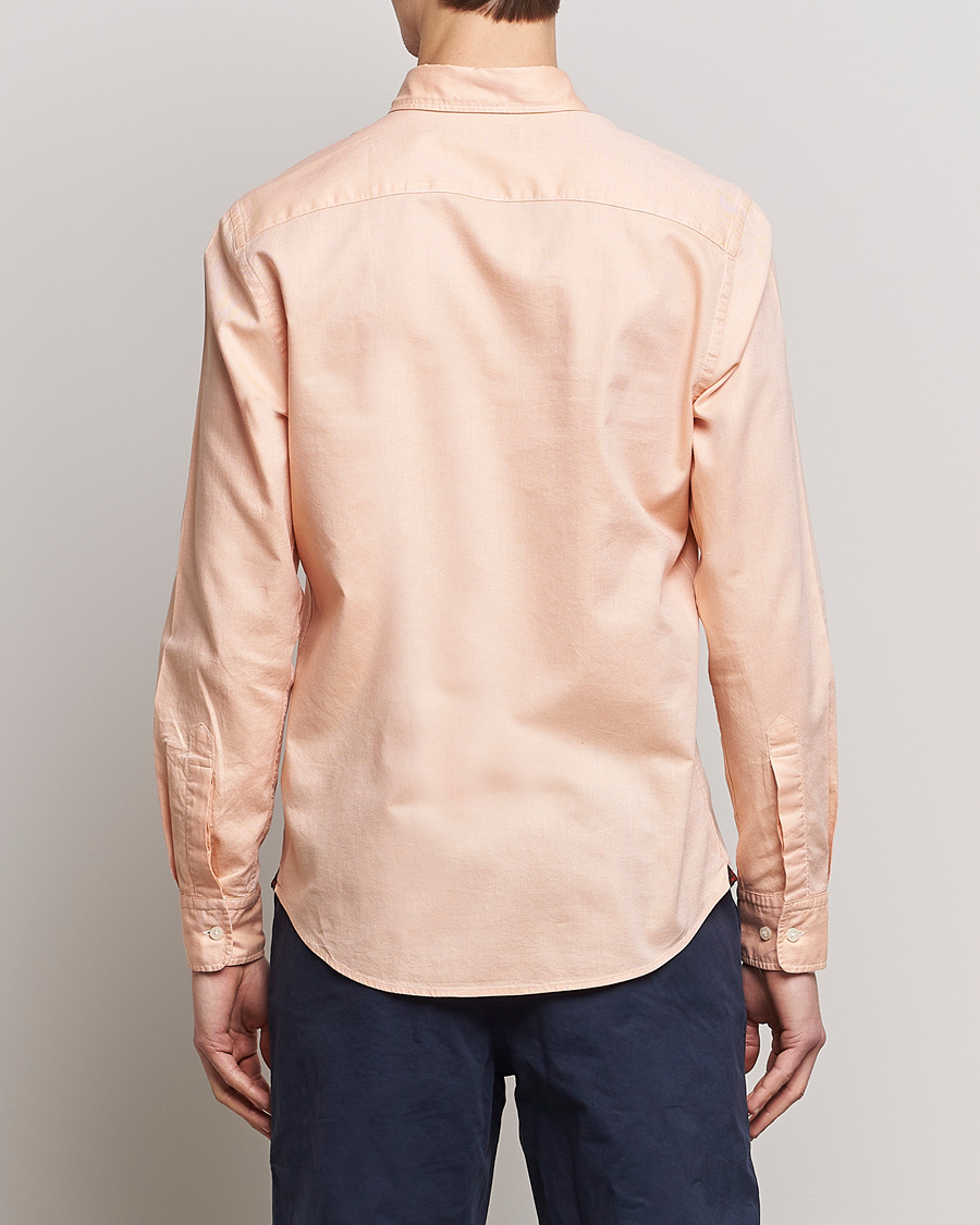 Herre | Skjorter | Morris | Structured Washed Button Down Shirt Orange