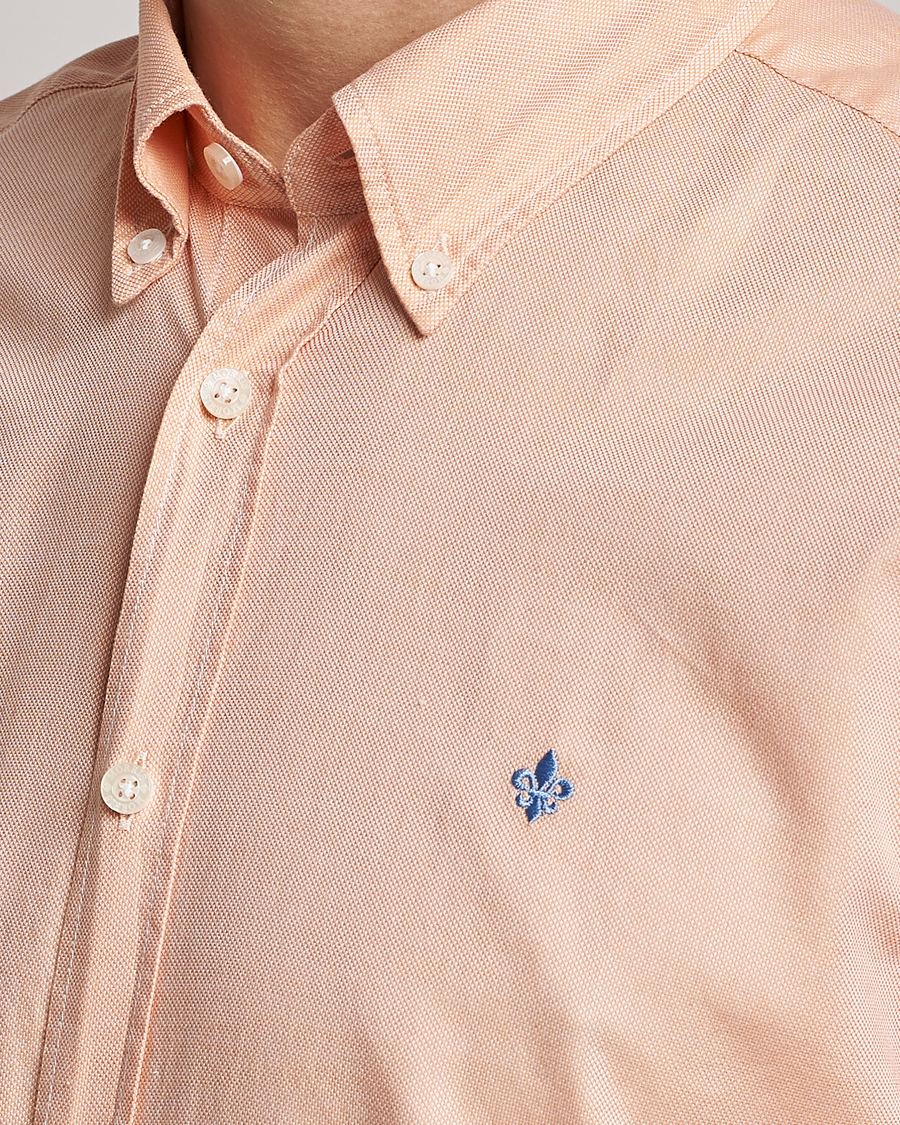 Herre | Skjorter | Morris | Structured Washed Button Down Shirt Orange