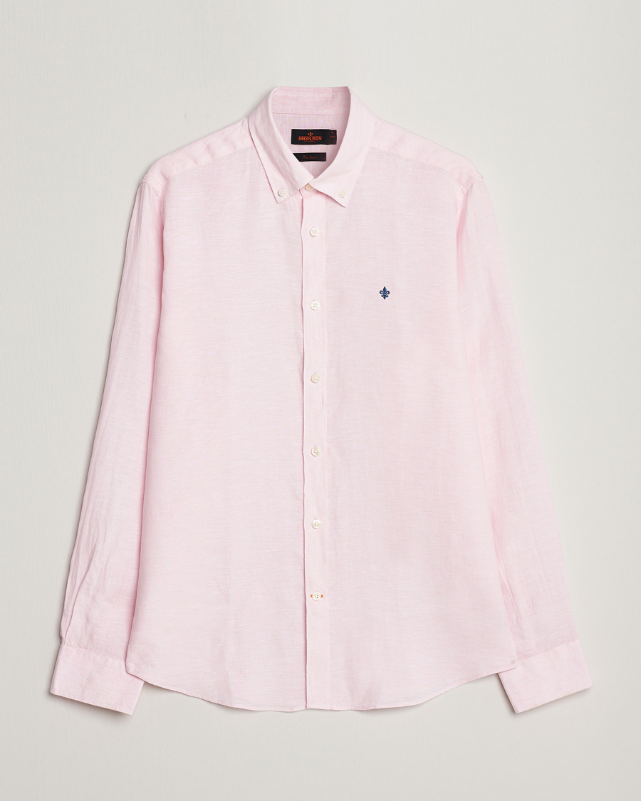 Herr |  | Morris | Douglas Linen Button Down Shirt Pink