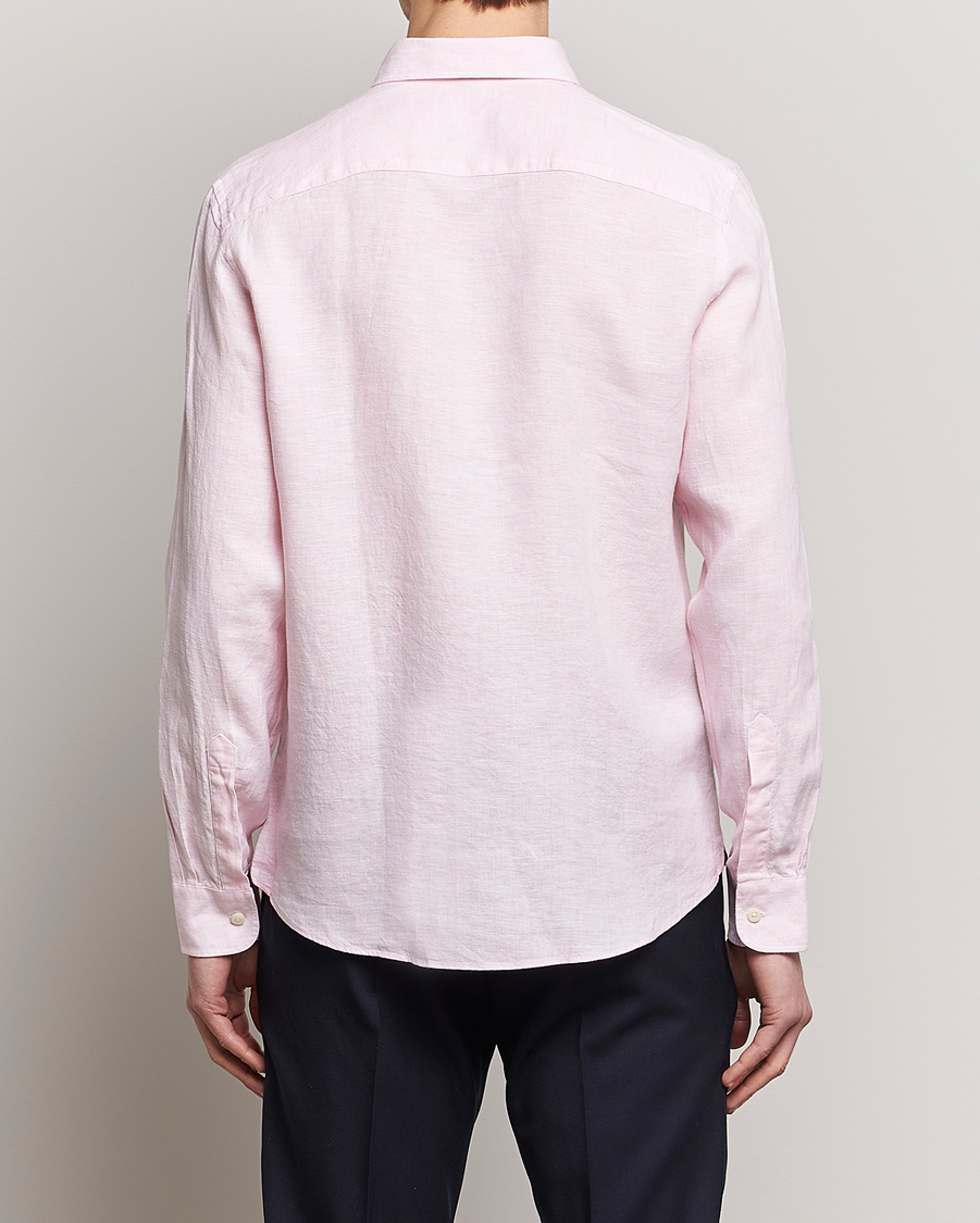 Herre | Skjorter | Morris | Douglas Linen Button Down Shirt Pink