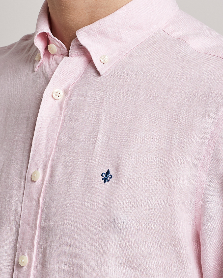Herre | Skjorter | Morris | Douglas Linen Button Down Shirt Pink