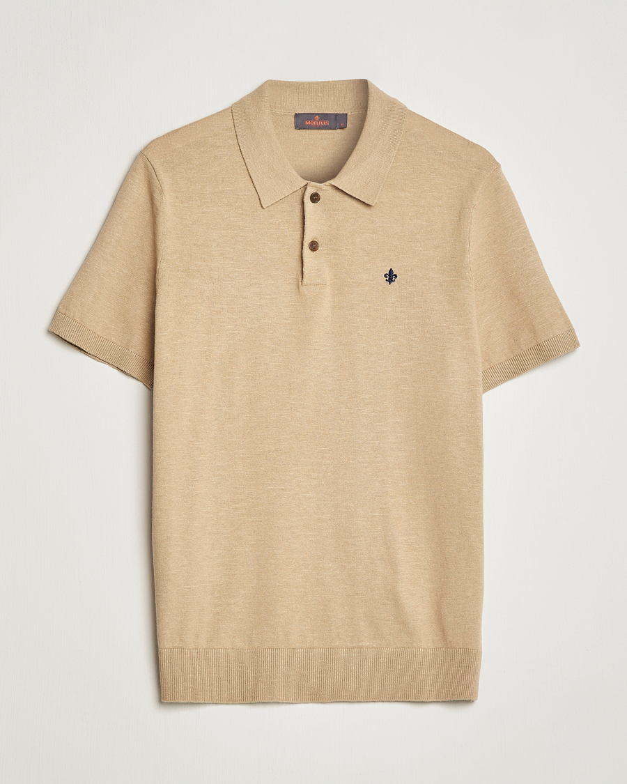Herre | Polotrøjer | Morris | Harold Cotton/Linen Summer Polo Camel