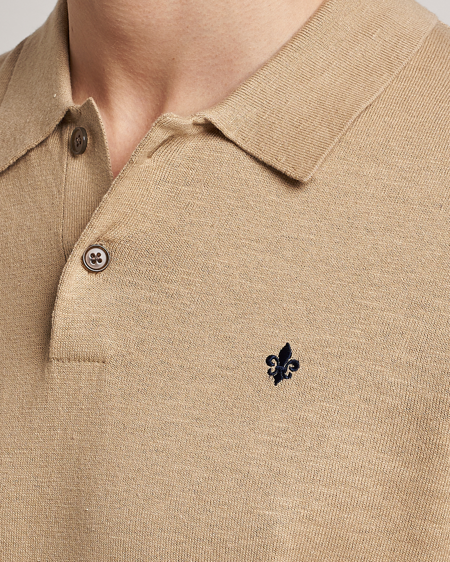 Herre | Polotrøjer | Morris | Harold Cotton/Linen Summer Polo Camel
