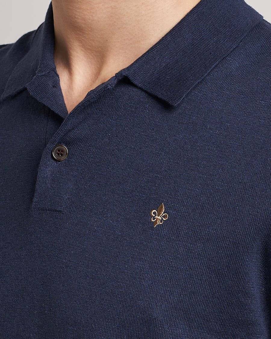 Herre | Polotrøjer | Morris | Harold Cotton/Linen Summer Polo Navy