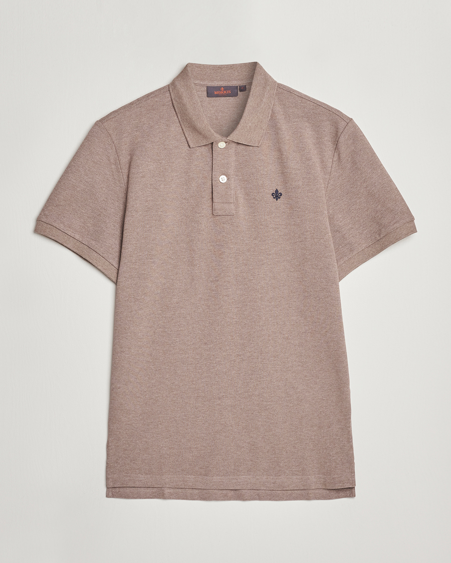 Herre | Polotrøjer | Morris | New Pique Light Brown Melange