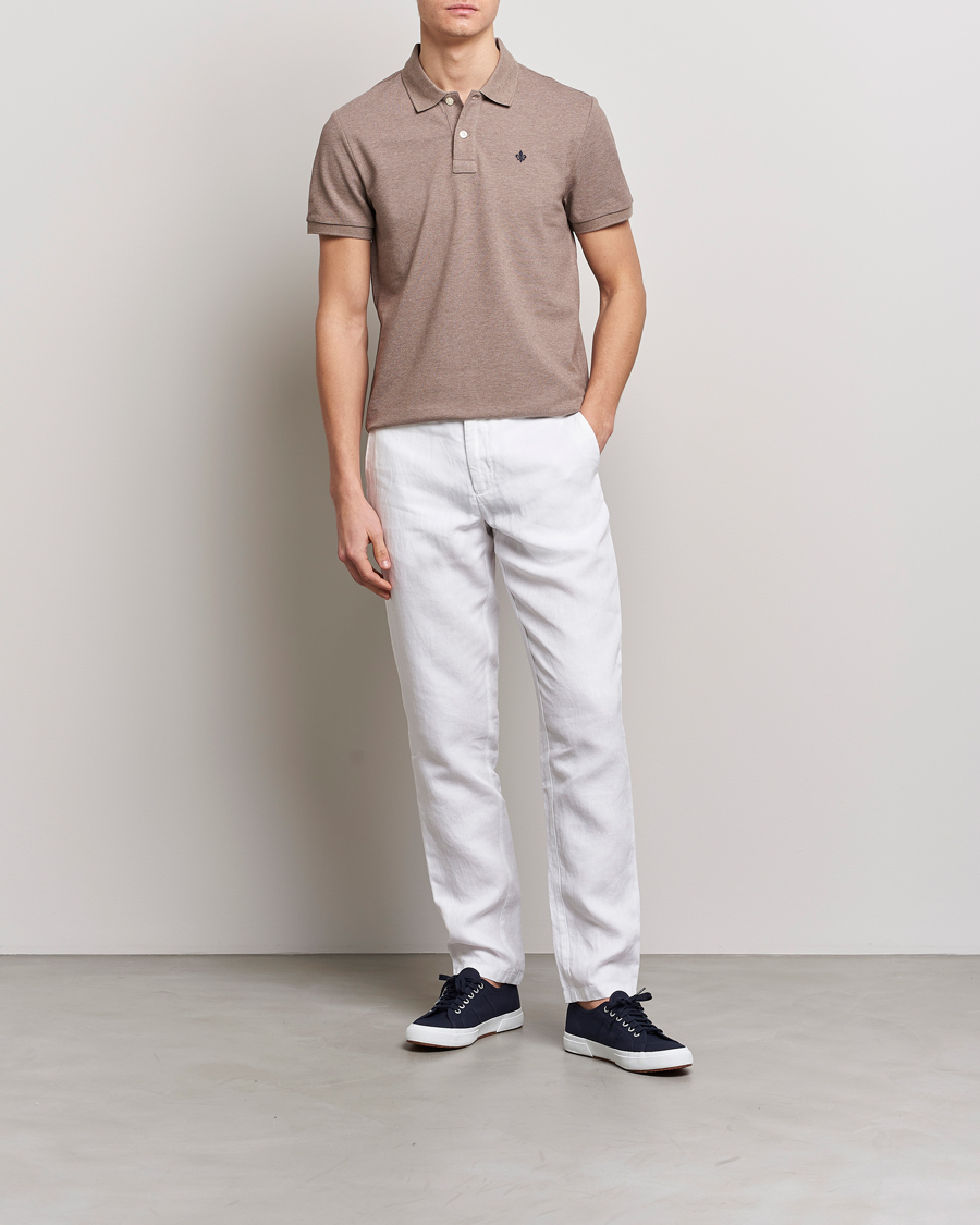 Herre | Polotrøjer | Morris | New Pique Light Brown Melange
