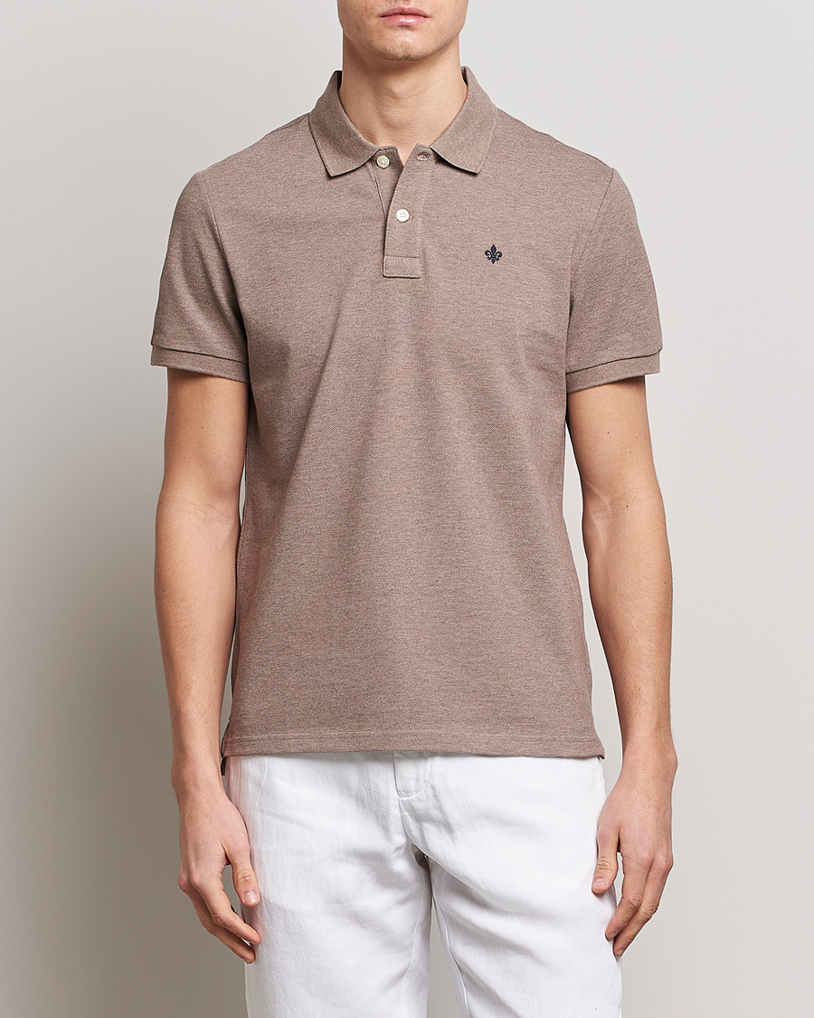 Herre | Polotrøjer | Morris | New Pique Light Brown Melange